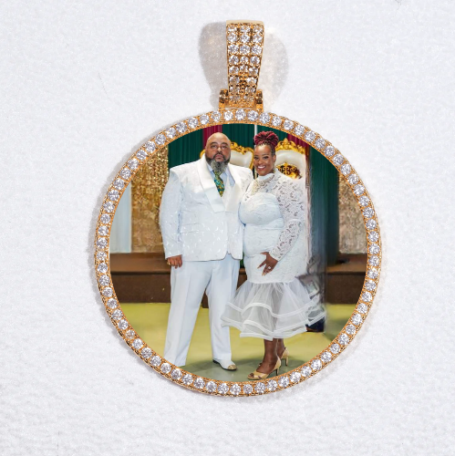 MEDIUM 3D CIRCLE CUSTOM PICTURE PENDANT