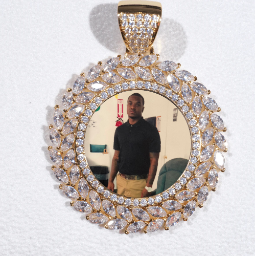 Large 3D Wheat Ear Custom Picture Pendant