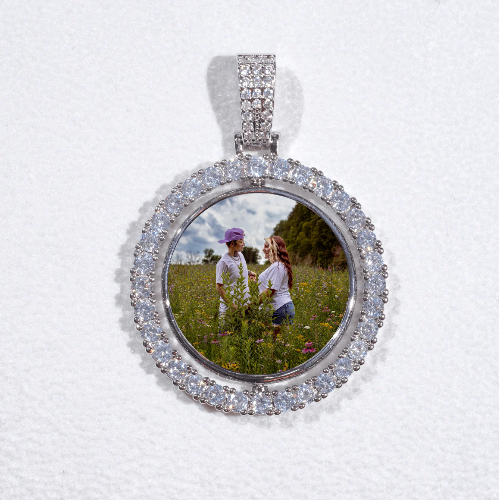 3D Spinning 2-Faced Custom Picture Pendant