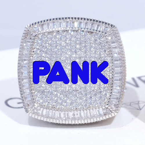CUSTOM LETTER 3D ICED RING