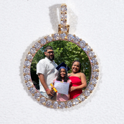 3D CIRCLE CUSTOM PICTURE PENDANT SMALL SIZE