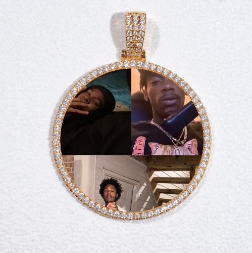 MEDIUM 3D CIRCLE CUSTOM PICTURE PENDANT