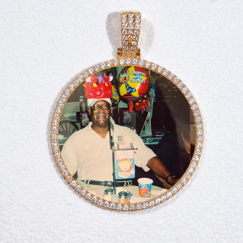 MEDIUM 3D CIRCLE CUSTOM PICTURE PENDANT