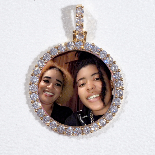 3D CIRCLE CUSTOM PICTURE PENDANT SMALL SIZE
