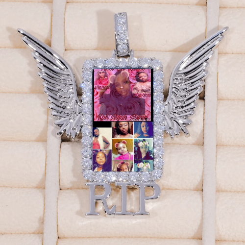 RIP WING 3D CUSTOM PICTURE PENDANT