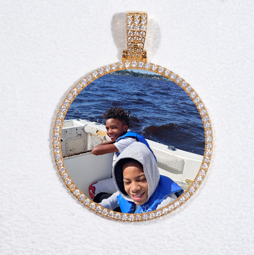 MEDIUM 3D CIRCLE CUSTOM PICTURE PENDANT