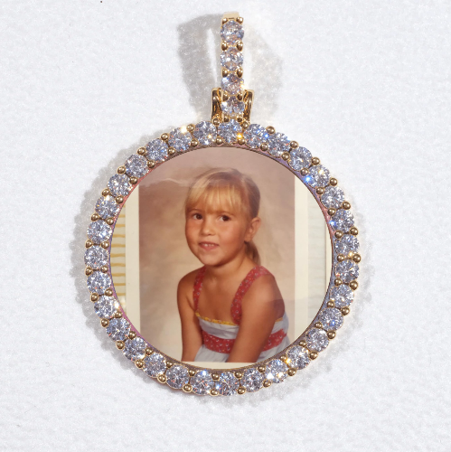 3D CIRCLE CUSTOM PICTURE PENDANT SMALL SIZE