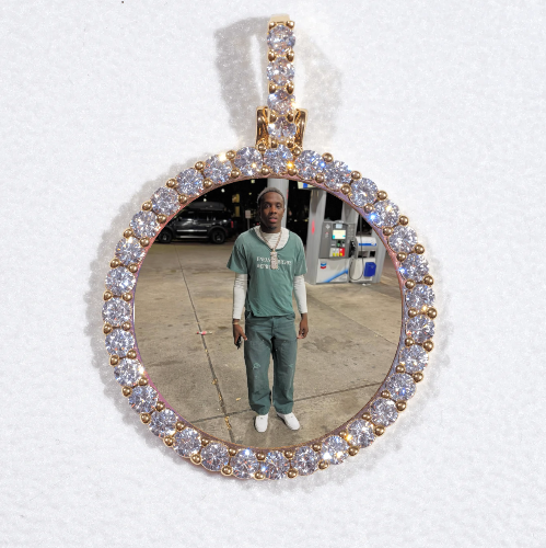 3D CIRCLE CUSTOM PICTURE PENDANT SMALL SIZE