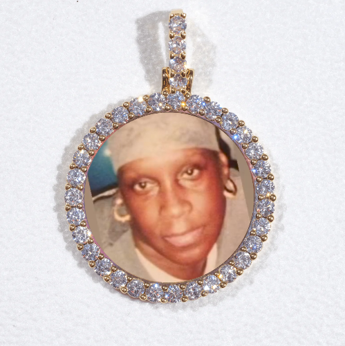 3D CIRCLE CUSTOM PICTURE PENDANT SMALL SIZE