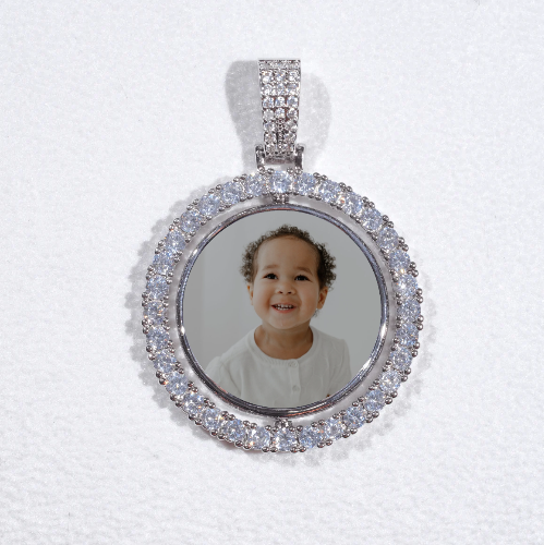 3D Spinning 2-Faced Custom Picture Pendant