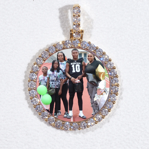 3D CIRCLE CUSTOM PICTURE PENDANT SMALL SIZE