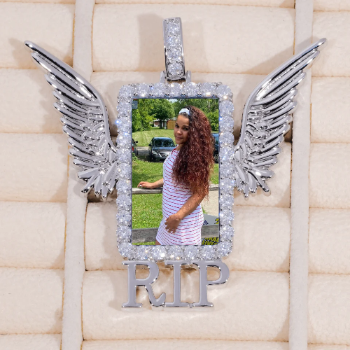 RIP WING 3D CUSTOM PICTURE PENDANT