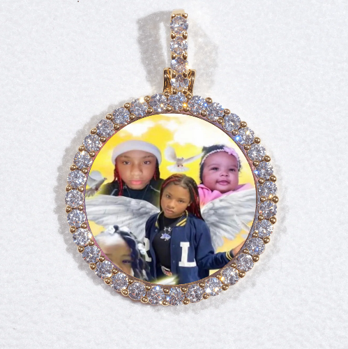 3D CIRCLE CUSTOM PICTURE PENDANT SMALL SIZE