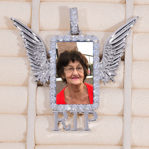 RIP WING 3D CUSTOM PICTURE PENDANT
