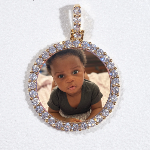 3D CIRCLE CUSTOM PICTURE PENDANT SMALL SIZE