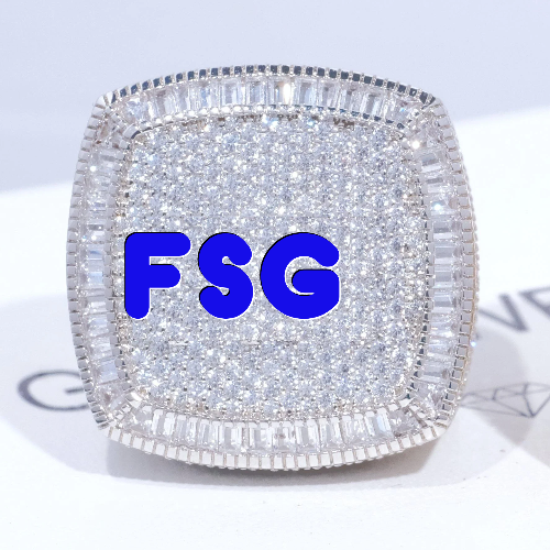 CUSTOM LETTER 3D ICED RING