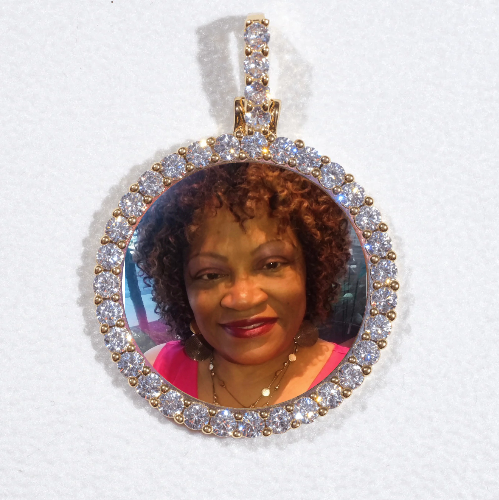3D CIRCLE CUSTOM PICTURE PENDANT SMALL SIZE