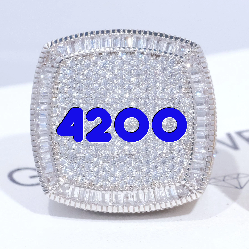 CUSTOM LETTER 3D ICED RING