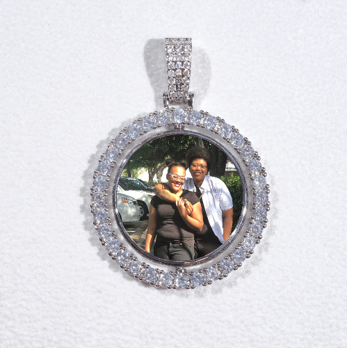 3D Spinning 2-Faced Custom Picture Pendant