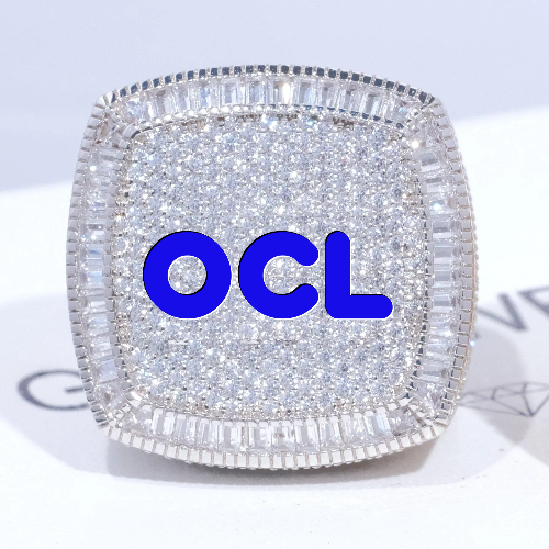 CUSTOM LETTER 3D ICED RING