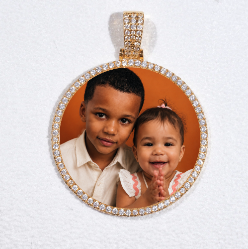 MEDIUM 3D CIRCLE CUSTOM PICTURE PENDANT