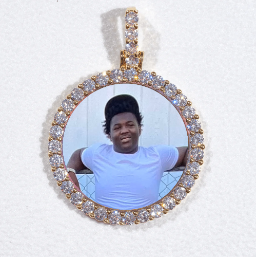 3D CIRCLE CUSTOM PICTURE PENDANT SMALL SIZE