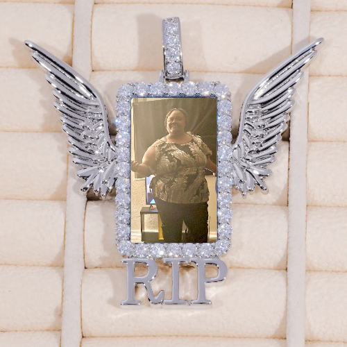 RIP WING 3D CUSTOM PICTURE PENDANT