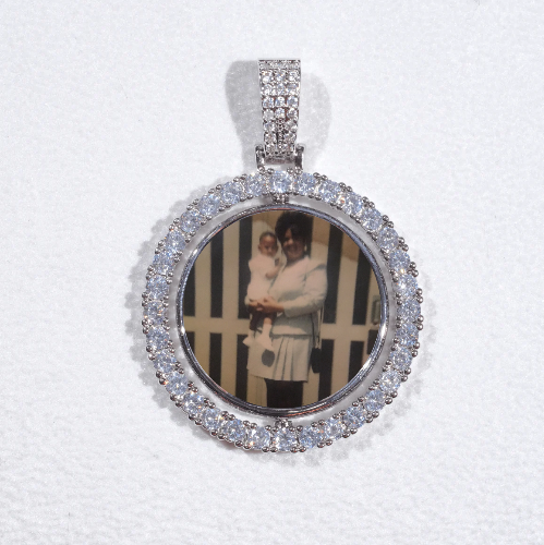 3D Spinning 2-Faced Custom Picture Pendant