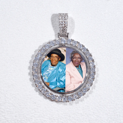 3D Spinning 2-Faced Custom Picture Pendant