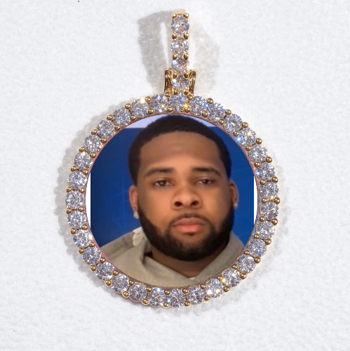 3D CIRCLE CUSTOM PICTURE PENDANT SMALL SIZE