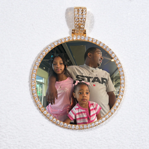 MEDIUM 3D CIRCLE CUSTOM PICTURE PENDANT
