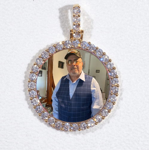 3D CIRCLE CUSTOM PICTURE PENDANT SMALL SIZE