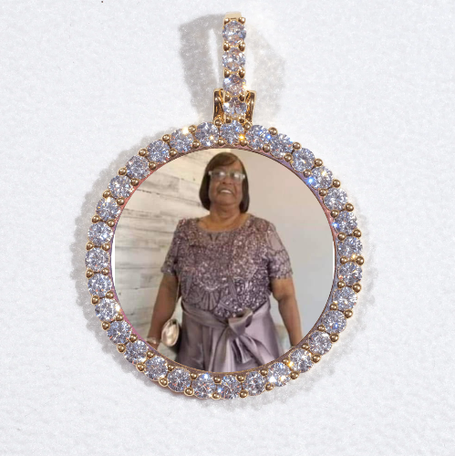 3D CIRCLE CUSTOM PICTURE PENDANT SMALL SIZE