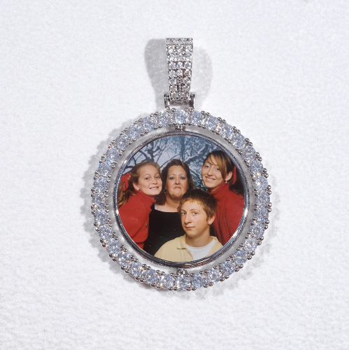 3D Spinning 2-Faced Custom Picture Pendant