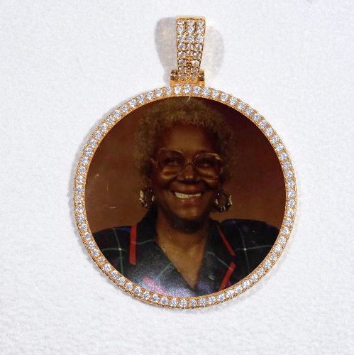 MEDIUM 3D CIRCLE CUSTOM PICTURE PENDANT