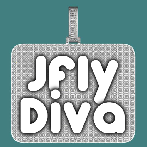 CUSTOM LETTER NECKLACE 3D BIG SQUARE