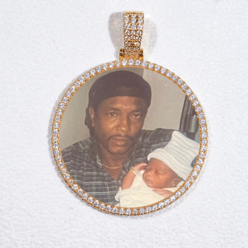 MEDIUM 3D CIRCLE CUSTOM PICTURE PENDANT