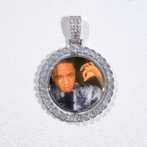 3D Spinning 2-Faced Custom Picture Pendant