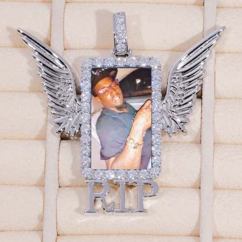 RIP WING 3D CUSTOM PICTURE PENDANT