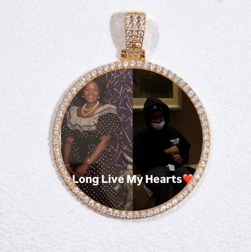 MEDIUM 3D CIRCLE CUSTOM PICTURE PENDANT
