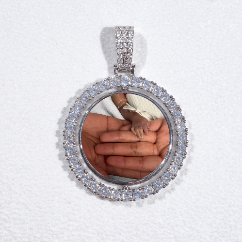 3D Spinning 2-Faced Custom Picture Pendant
