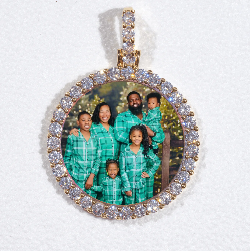 3D CIRCLE CUSTOM PICTURE PENDANT SMALL SIZE
