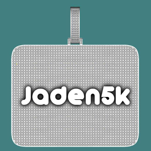CUSTOM LETTER NECKLACE 3D BIG SQUARE
