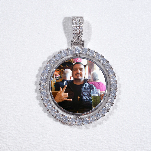 3D Spinning 2-Faced Custom Picture Pendant