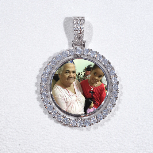 3D Spinning 2-Faced Custom Picture Pendant