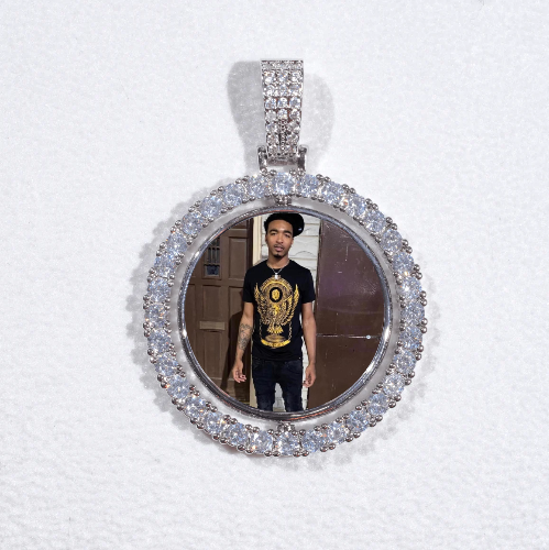 3D Spinning 2-Faced Custom Picture Pendant