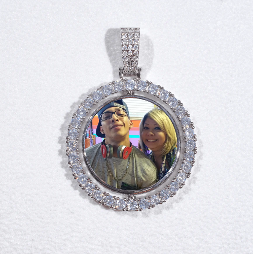 3D Spinning 2-Faced Custom Picture Pendant