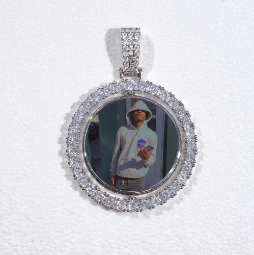 3D Spinning 2-Faced Custom Picture Pendant