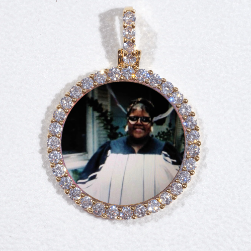 3D CIRCLE CUSTOM PICTURE PENDANT SMALL SIZE