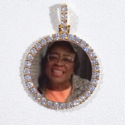 3D CIRCLE CUSTOM PICTURE PENDANT SMALL SIZE